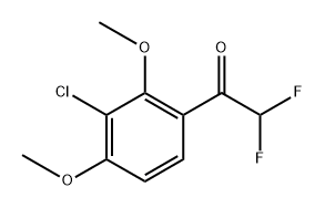 1-(3-Chloro-2,4-dimethoxyphenyl)-2,2-difluoroethanone Structure