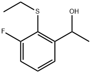 2-(Ethylthio)-3-fluoro-α-methylbenzenemethanol,1691741-98-6,结构式