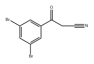 3-(3,5-dibromophenyl)-3-oxopropanenitrile Struktur