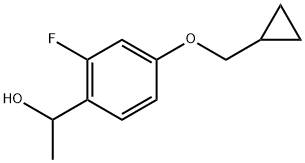 4-(Cyclopropylmethoxy)-2-fluoro-α-methylbenzenemethanol Struktur