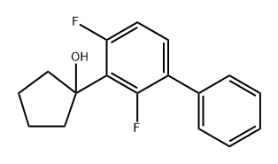 1-(2,4-difluoro-[1,1'-biphenyl]-3-yl)cyclopentanol Structure