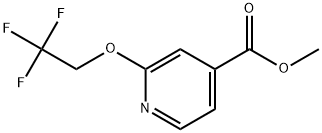 Methyl 2-(2,2,2-trifluoroethoxy)-4-pyridinecarboxylate 化学構造式