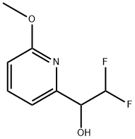 2,2-Difluoro-1-(6-methoxy-2-pyridyl)ethanol Struktur
