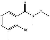 2-bromo-N-methoxy-N,3-dimethylbenzamide 化学構造式