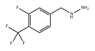 {[3-fluoro-4-(trifluoromethyl)phenyl]methyl}hydrazine Struktur