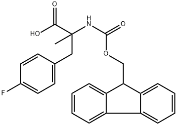 Phenylalanine, N-[(9H-fluoren-9-ylmethoxy)carbonyl]-4-fluoro-α-methyl- Structure