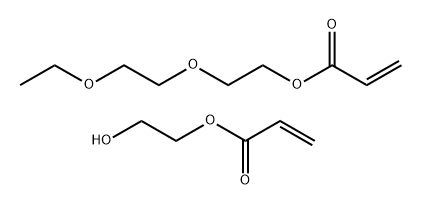 2-Propenoic acid, 2-(2-ethoxyethoxy)ethyl ester, polymer with 2-hydroxyethyl 2-propenoate Structure