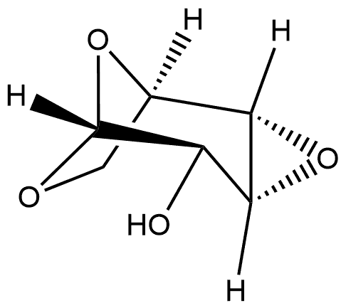 β-D-Galactopyranose, 1,6:3,4-dianhydro- Struktur