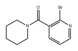 (2-Bromopyridin-3-yl)(piperidin-1-yl)methanone Structure