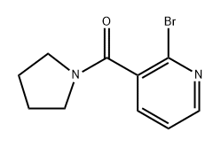 (2-Bromopyridin-3-yl)(pyrrolidin-1-yl)methanone 结构式