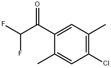 1-(4-Chloro-2,5-dimethylphenyl)-2,2-difluoroethanone 结构式