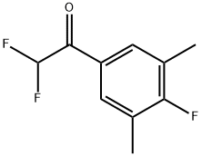 2,2-Difluoro-1-(4-fluoro-3,5-dimethylphenyl)ethanone,1694474-50-4,结构式