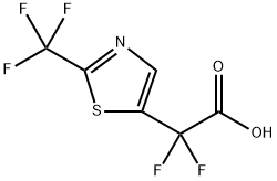 5-Thiazoleacetic acid, α,α-difluoro-2-(trifluoromethyl)- Struktur