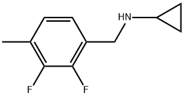 N-Cyclopropyl-2,3-difluoro-4-methylbenzenemethanamine Structure