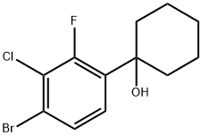 1-(4-bromo-3-chloro-2-fluorophenyl)cyclohexanol Structure