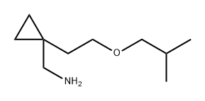 (1-(2-isobutoxyethyl)cyclopropyl)methanamine 化学構造式