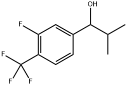 1-(3-fluoro-4-(trifluoromethyl)phenyl)-2-methylpropan-1-ol Structure