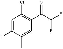 1-(2-Chloro-4-fluoro-5-methylphenyl)-2,2-difluoroethanone,1695884-75-3,结构式