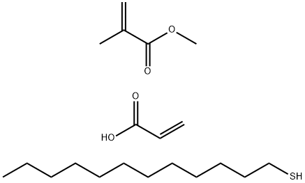 2-Propenoic acid, 2-methyl-, methyl ester, telomer with 1-dodecanethiol and 2-propenoic acid Structure