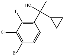 4-Bromo-3-chloro-α-cyclopropyl-2-fluoro-α-methylbenzenemethanol 结构式