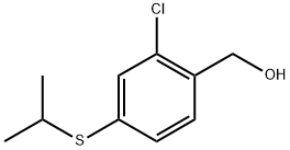 (2-chloro-4-(isopropylthio)phenyl)methanol Structure