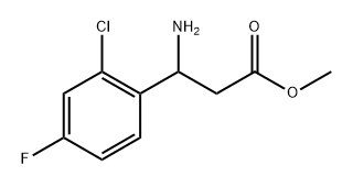 Benzenepropanoic acid, β-amino-2-chloro-4-fluoro-, methyl ester 结构式