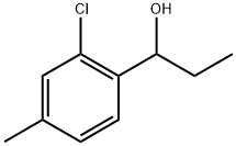 1-(2-chloro-4-methylphenyl)propan-1-ol 化学構造式