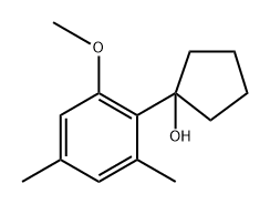 1-(2-methoxy-4,6-dimethylphenyl)cyclopentanol Structure