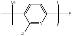2-Chloro-α,α-dimethyl-6-(trifluoromethyl)-3-pyridinemethanol 结构式