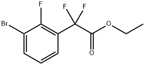 2-(3-溴-2-氟苯基)-2,2-二氟乙酸乙酯,1697770-93-6,结构式