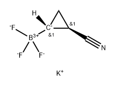 三氟硼酸钾((2R)-2-氰基氯丙基) 结构式