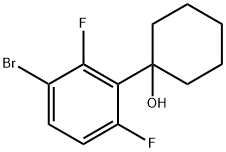 1-(3-bromo-2,6-difluorophenyl)cyclohexanol,1699193-96-8,结构式