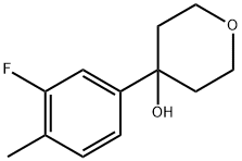 4-(3-fluoro-4-methylphenyl)tetrahydro-2H-pyran-4-ol Structure