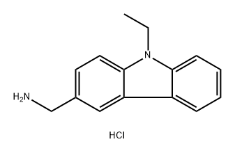 1-(9-ethyl-9H-carbazol-3-yl)methanamine
hydrochloride 结构式