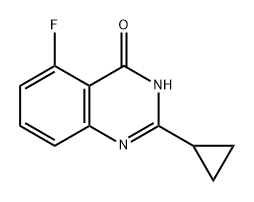 2-环丙基-5-氟喹唑啉-4-醇, 1699989-88-2, 结构式