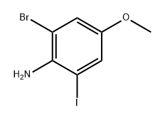 2-bromo-6-iodo-4-methoxyaniline,1700097-65-9,结构式