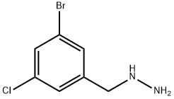 (3-bromo-5-chlorophenyl)methyl]hydrazine Structure