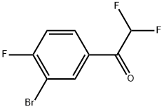 1-(3-Bromo-4-fluorophenyl)-2,2-difluoroethanone Struktur