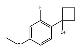 1-(2-fluoro-4-methoxyphenyl)cyclobutanol Structure
