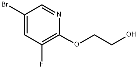 2-[(5-Bromo-3-fluoro-2-pyridinyl)oxy]ethanol,1701975-79-2,结构式