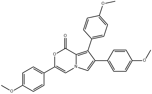 3,7,8-Tris(4-methoxyphenyl)-1H-pyrrolo[2,1-c][1,4]oxazin-1-one|