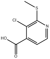 3-chloro-2-(methylthio)isonicotinic acid Structure