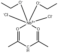 Niobium, dichlorodiethoxy(2,4-pentanedionato)- Structure