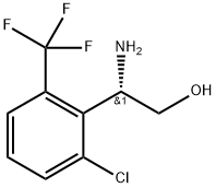 (2S)-2-amino-2-[2-chloro-6-(trifluoromethyl)phenyl]ethan-1-ol Struktur