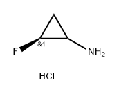 Cyclopropanamine, 2-fluoro-, hydrochloride (1:1), (2S)- Struktur