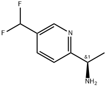 (R)-1-(5-(二氟甲基)吡啶-2-基)乙胺, 1704868-42-7, 结构式