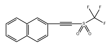 2-[2-[(Trifluoromethyl)sulfonyl]ethynyl]naphthalene Structure