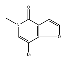 7-溴-5-甲基呋喃[3,2-C]吡啶-4(5H)-酮, 1706753-30-1, 结构式