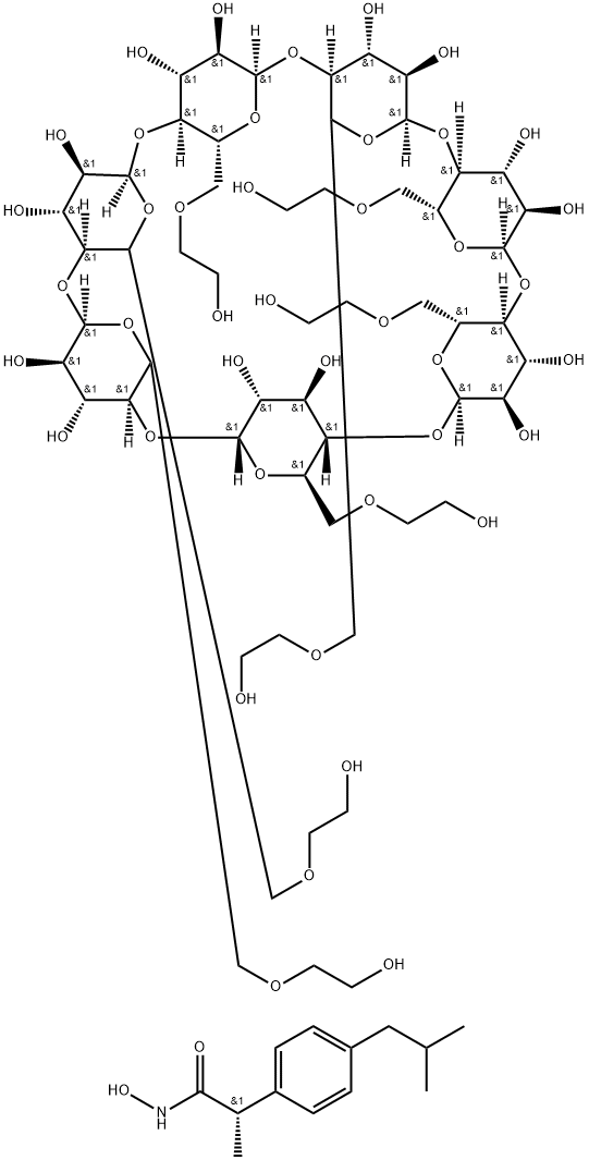 Hydroxyethyl Beta-Cyclodextrin 结构式
