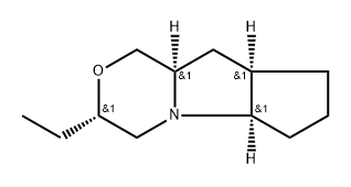 Cyclopenta[4,5]pyrrolo[2,1-c][1,4]oxazine, 3-ethyldecahydro-, (3-alpha-,5a-alpha-,8a-alpha-,9a-alpha-)- (9CI) 结构式